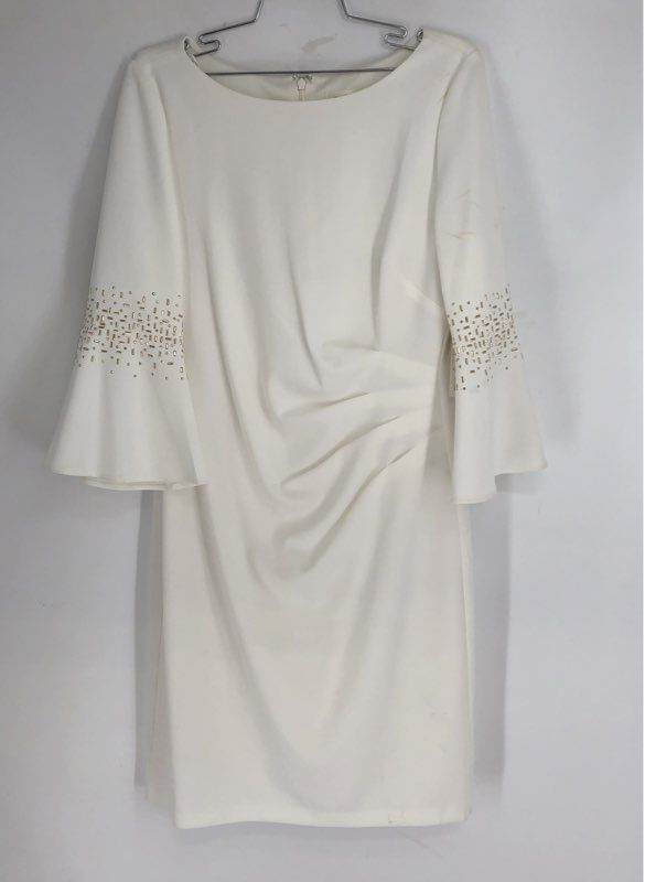 NWT Eliza J Women's White Sheath Dress - Size 12