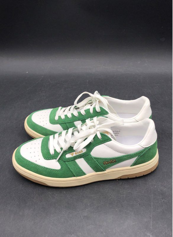 Gola Women's Hawk White Green Casual Shoes - Size 6