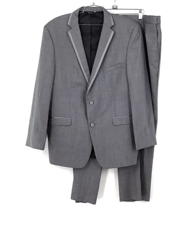 Allure Men Men&#39;s Gray Slim Fit 2 Piece Suit Pants Set - Size 46L