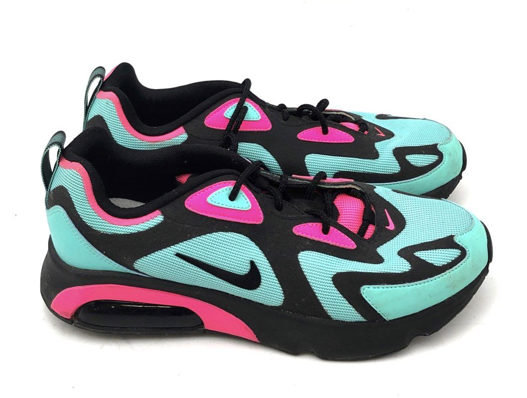 Nike Air Max 200 South Beach Black Hyper Pink Teal Men's Sneakers Size 9