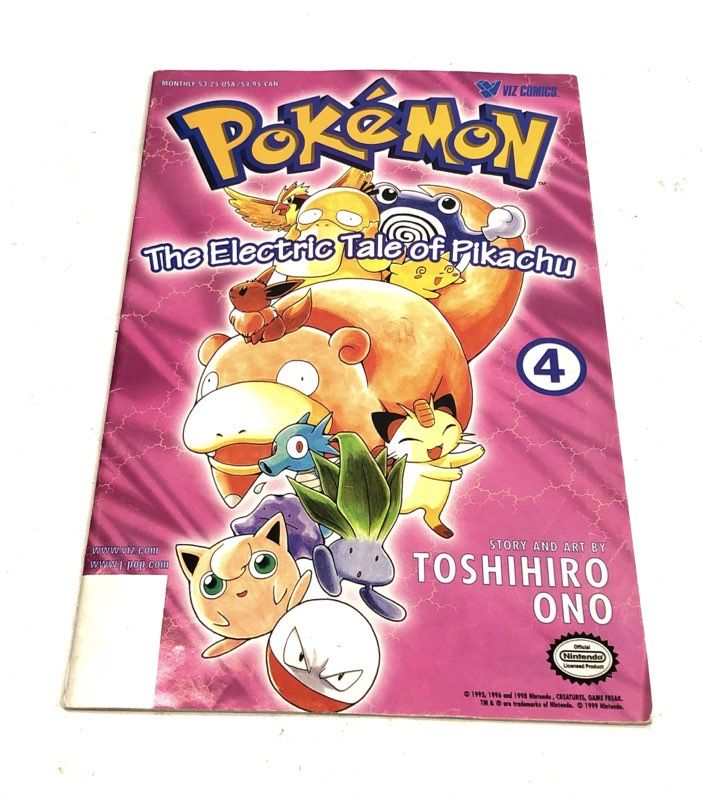 Pokmon Comic Book Lot 7 Comics Viz Media Electric Tale of Pikachu #1 3 4