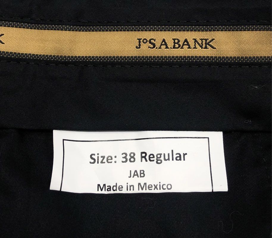 Jos. A. Bank Men's Black Signature Gold Pleated Wool Pants NWT Sz 38 Regular