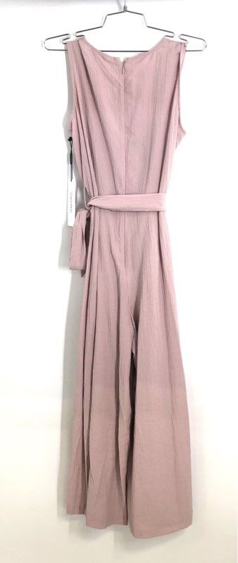Calvin Klein Women's Mauve Textured Sleeveless Wrap Front Jumpsuit NWT Sz 4