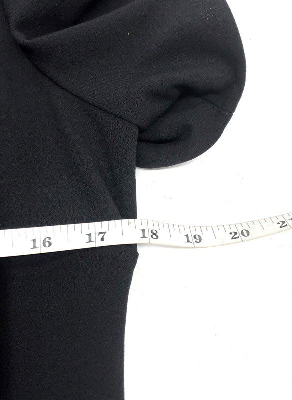 Calvin Klein Women's Black Flutter Sleeve Mermaid Hem Scuba Dress Logo NWT Sz 8