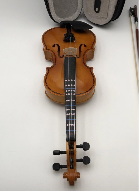 Student Violin 1/4 Size Outfit with Bow & Case Fingerboard Guides