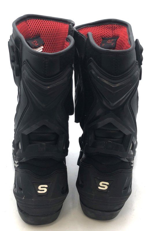 Sedici Ultimo Black Motorcycle Racing Boots Size 9 EU 42