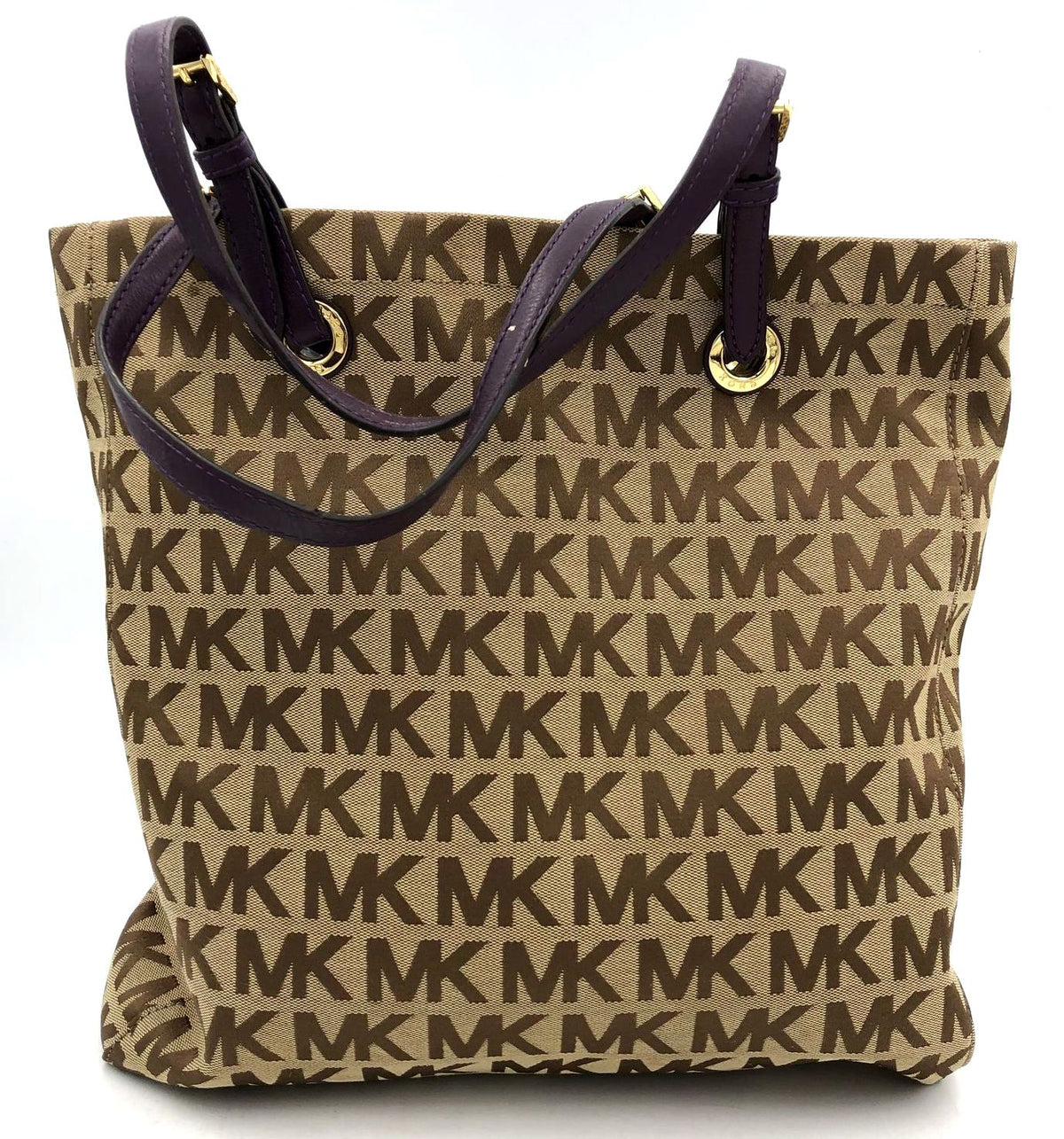 Authentic Michael Kors Tan Brown Luxury Tote Bag - COA Included