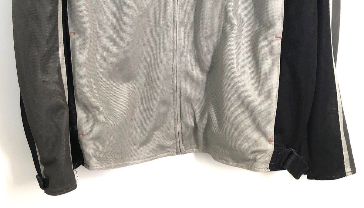 Harley-Davidson Mesh Motorcycle Riding Jacket Black Grey Orange Sz 3XL