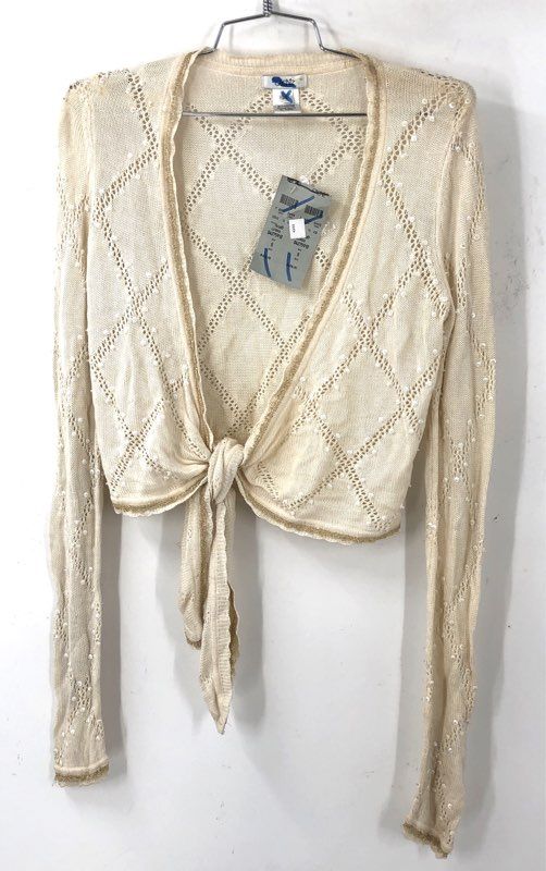 NWT Cache Women's Ivory Cardigan Sweater - Size S