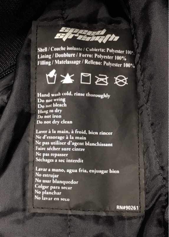 Speed and Strength Men's Black Textile Moto Riding Jacket Wing Graphic Sz M