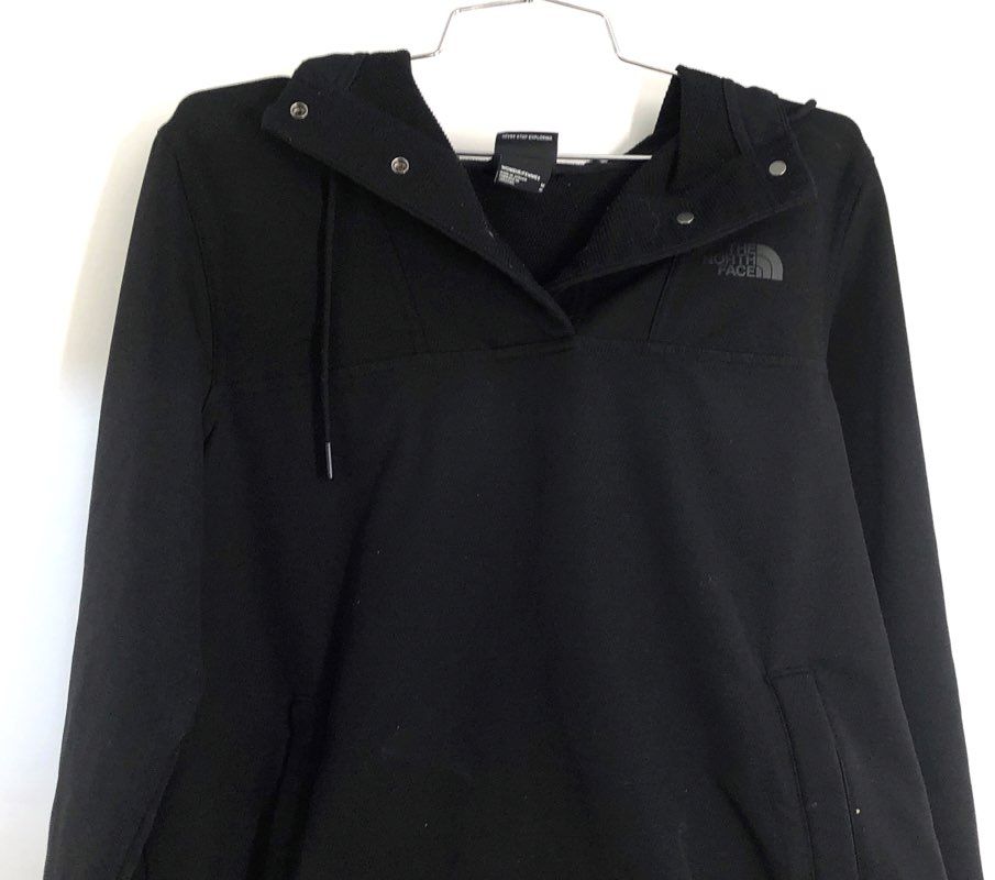 The North Face Women's Black Shelbe Raschel Softshell Pullover Hoodie Sz M