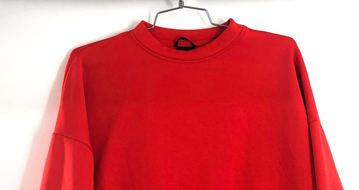 The North Face Women's Red Cropped Sweatshirt Pullover Logo Sz S