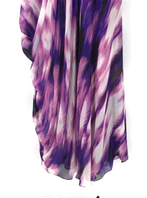 BCBGMAXAZRIA NWT Silk Strapless Begonia Print Gown Maxi Dress Sz 12