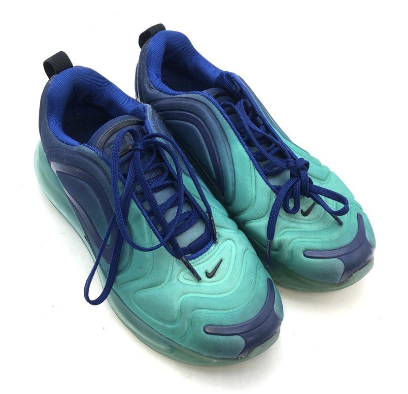 Nike Air Max 720 GS Hyper Jade Royal Blue Sneakers AQ3196-400 Size 6.5Y