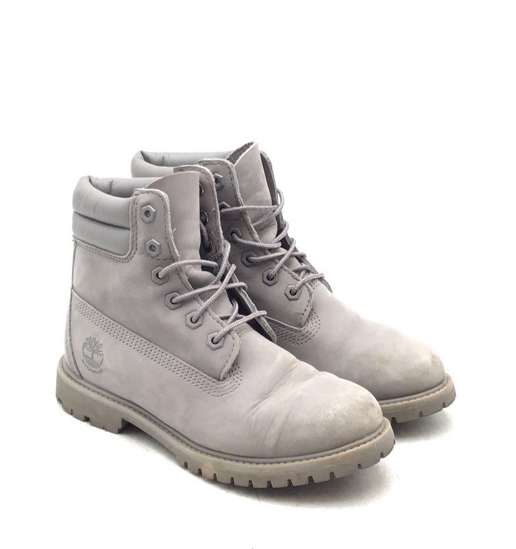 Timberland Women&#39;s Gray Combat Boots - Size 6.5