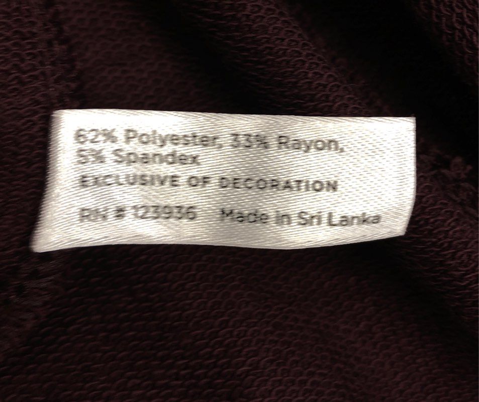 Peach Women's Sylvie Dress Wine Burgundy 3/4 Sleeve Tie Back Sz S NWT