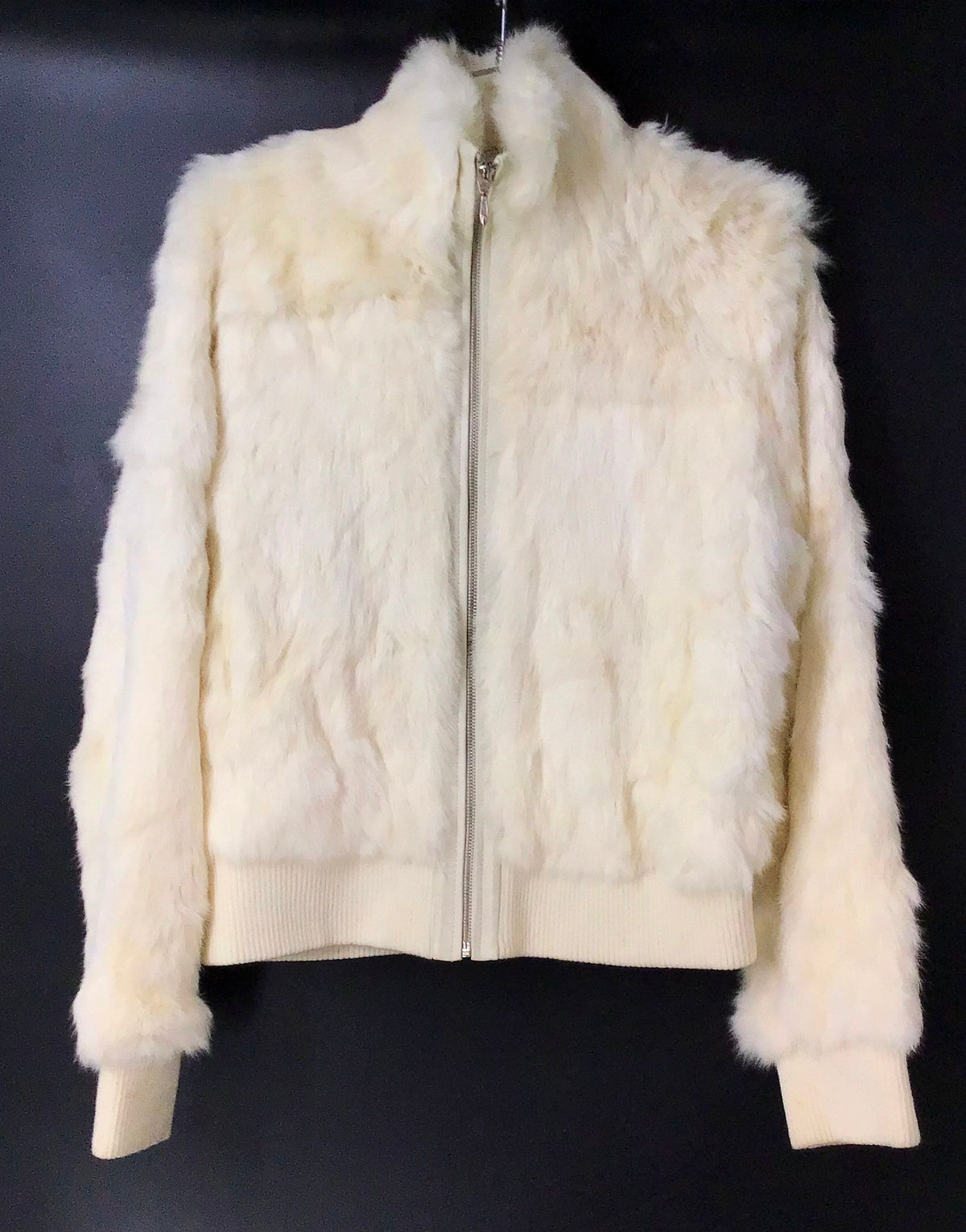 Wilsons Leather Maxima Women's White Fur Jacket - Size XL
