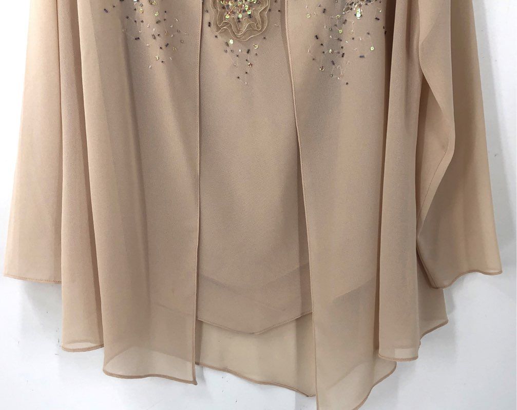NWT Coldwater Creek Women's Beige Blouse W/Jacket - Size 12