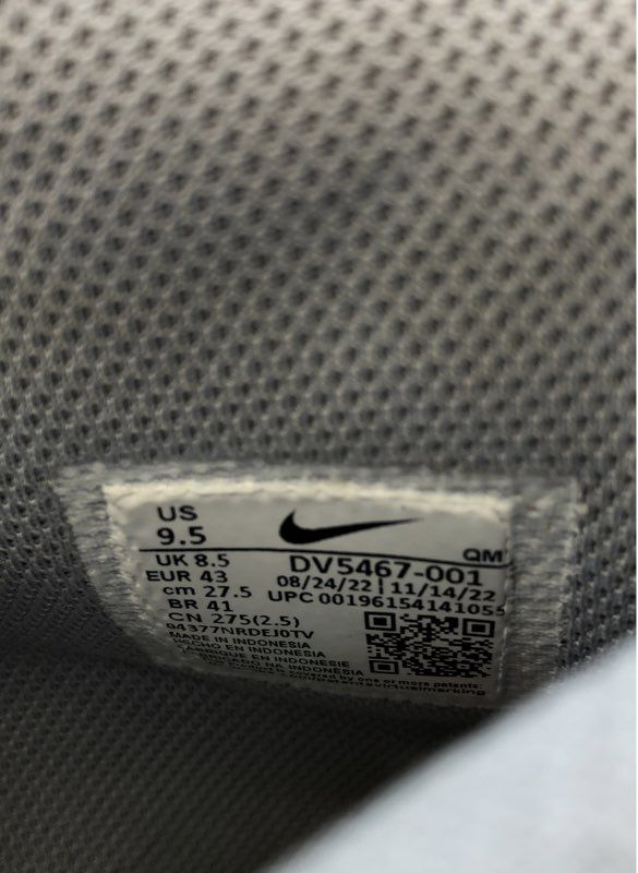 Nike Men's SB Zoom Blazer Mid Gray White Athletic Shoes - Size 9.5