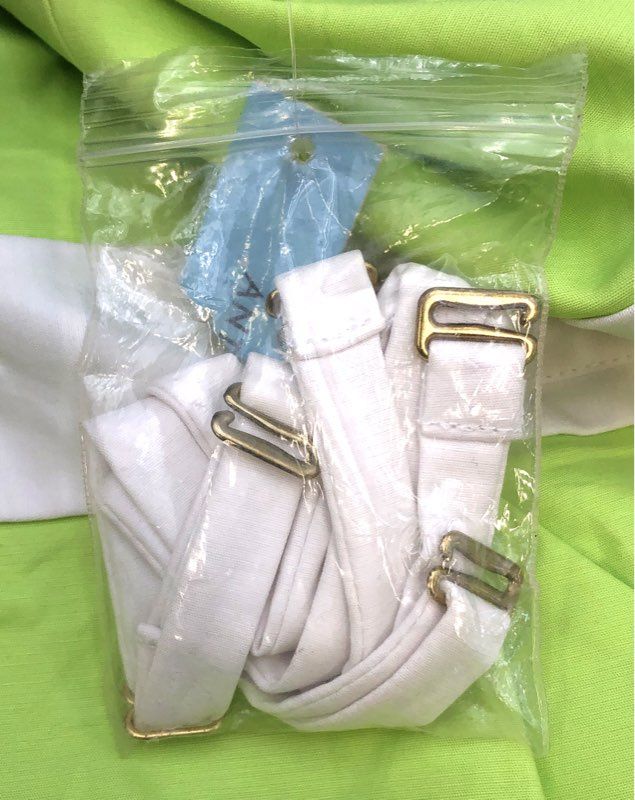 Antonio Melani Women's Lime Green White Cotton Stretch Sheath Dress Sz 4