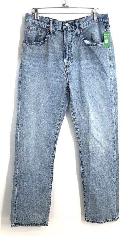 Gap Light Wash Original Straight High Rise Cotton Jeans NWT Sz 28x28