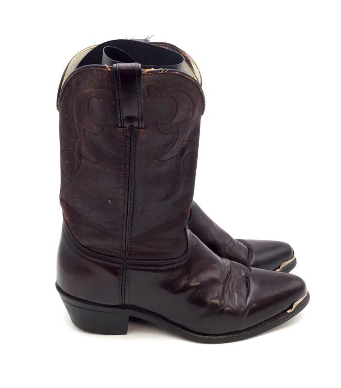 Vintage 90s Durango DB655 Brown Leather Western Cowboy Boots Size 12EE