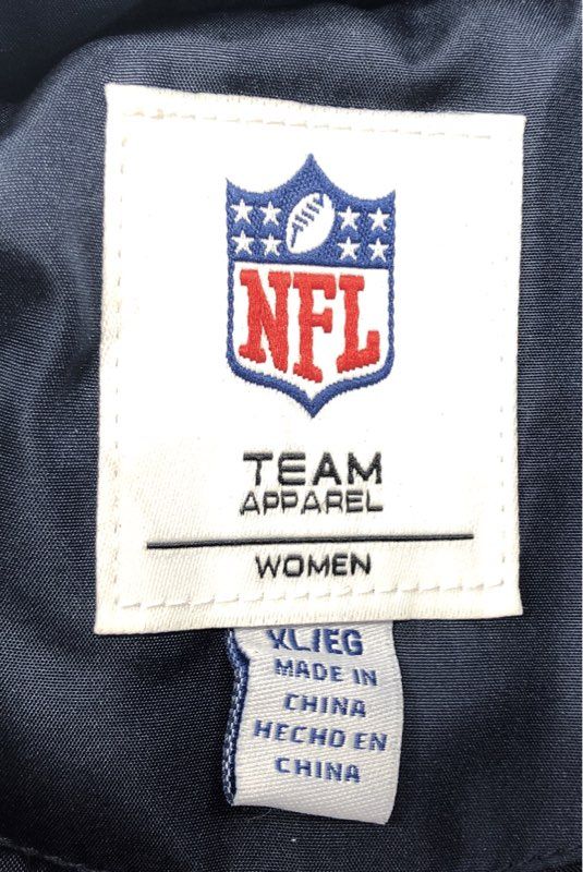 G-III Chicago Bears Women's Navy White Zip-Up Puffer Vest Jacket NWT Sz XL