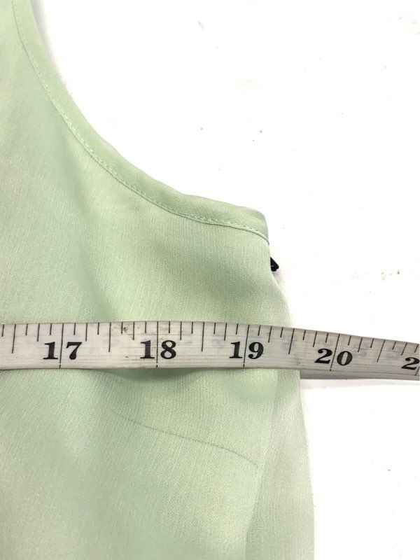 Adrianna Papell Women's Mint Green One Shoulder Rosette Chiffon Gown NWT Sz 18