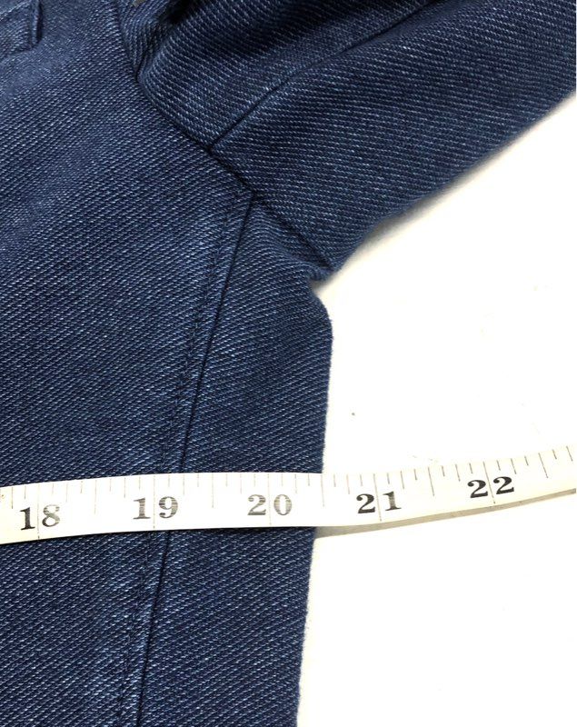 Express Men's Blue Slim Fit Knit Denim Blazer Jacket Sz S NWT