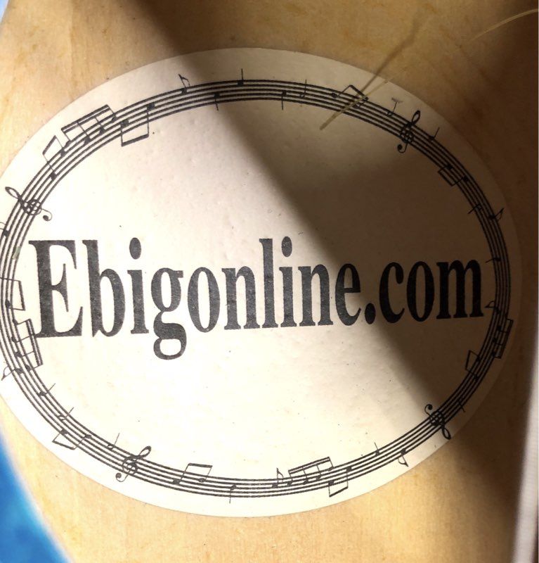 Sky 6-String Acoustic Guitar Blue Sunburst Beginner Student Model with Gig Bag