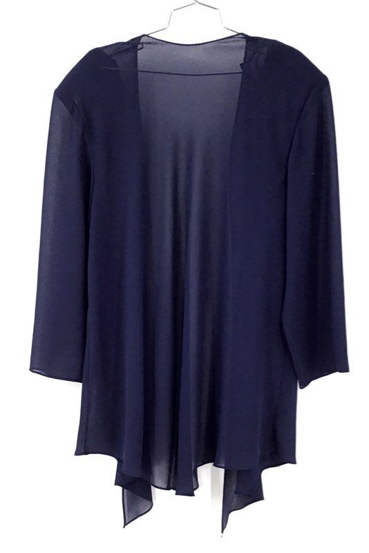 Vintage Saks Fifth Avenue Cattiva Women's Navy Jacket Dress - Size 22