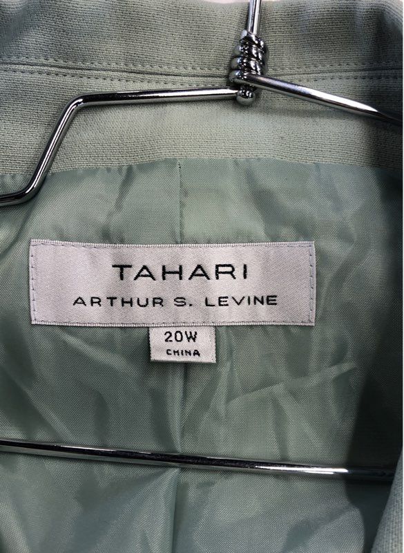 NWT Tahari Arthur S. Levine Women's Mint Green Blazer - Size 20W