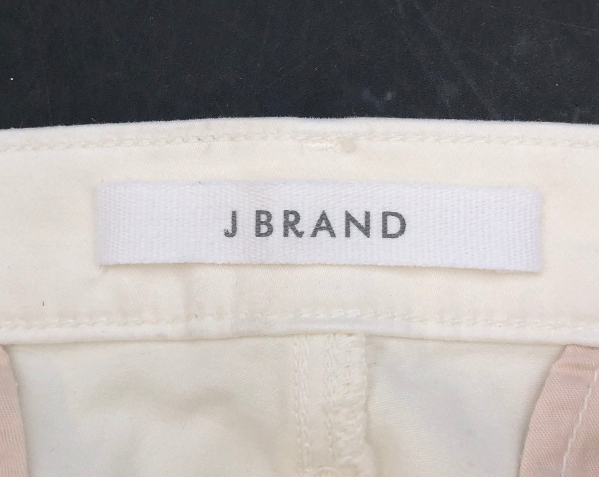 J Brand Women's Angel White Utility Jogger Pants Ankle Zip Size 31 NWT