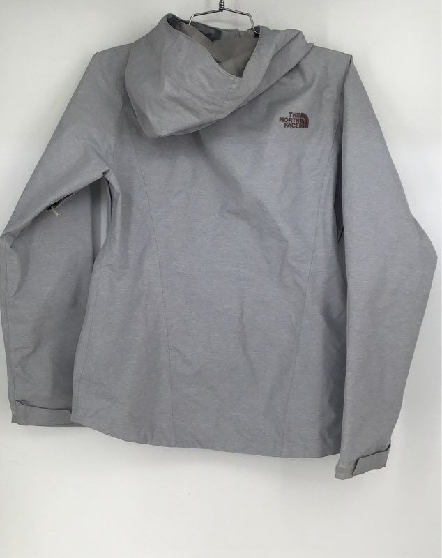 The North Face Women&#39;s Gray Hooded Full-Zip Rain Jacket - Size Small