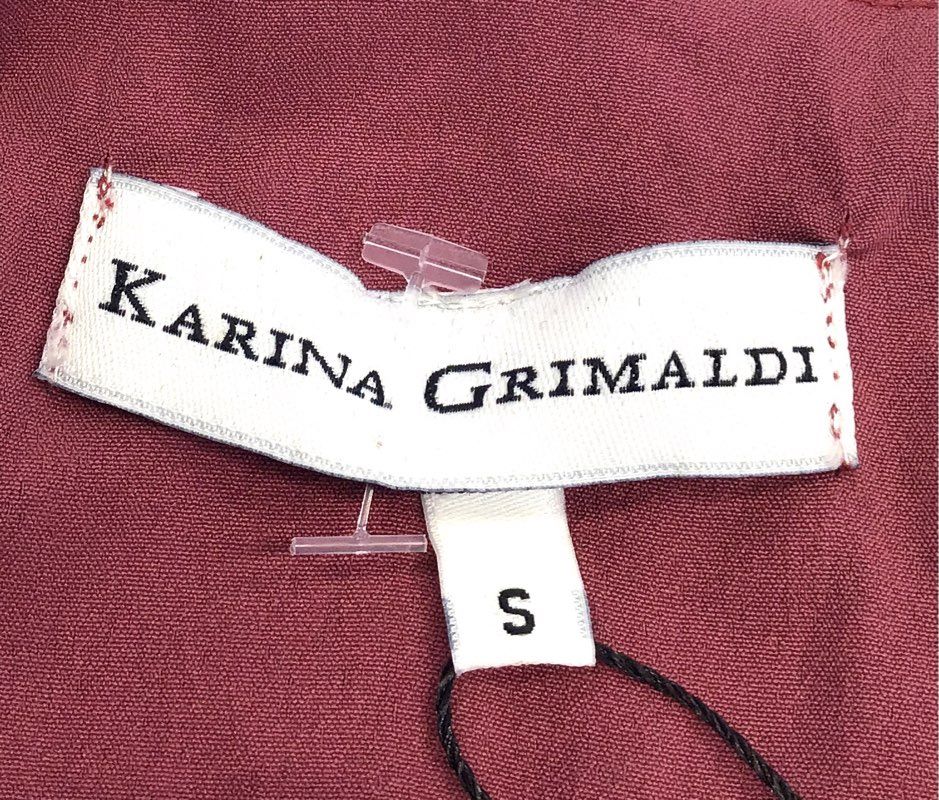 Karina Grimaldi Women's Cherry Rica Embell Silk Smocked Mini Dress Sz S NWT