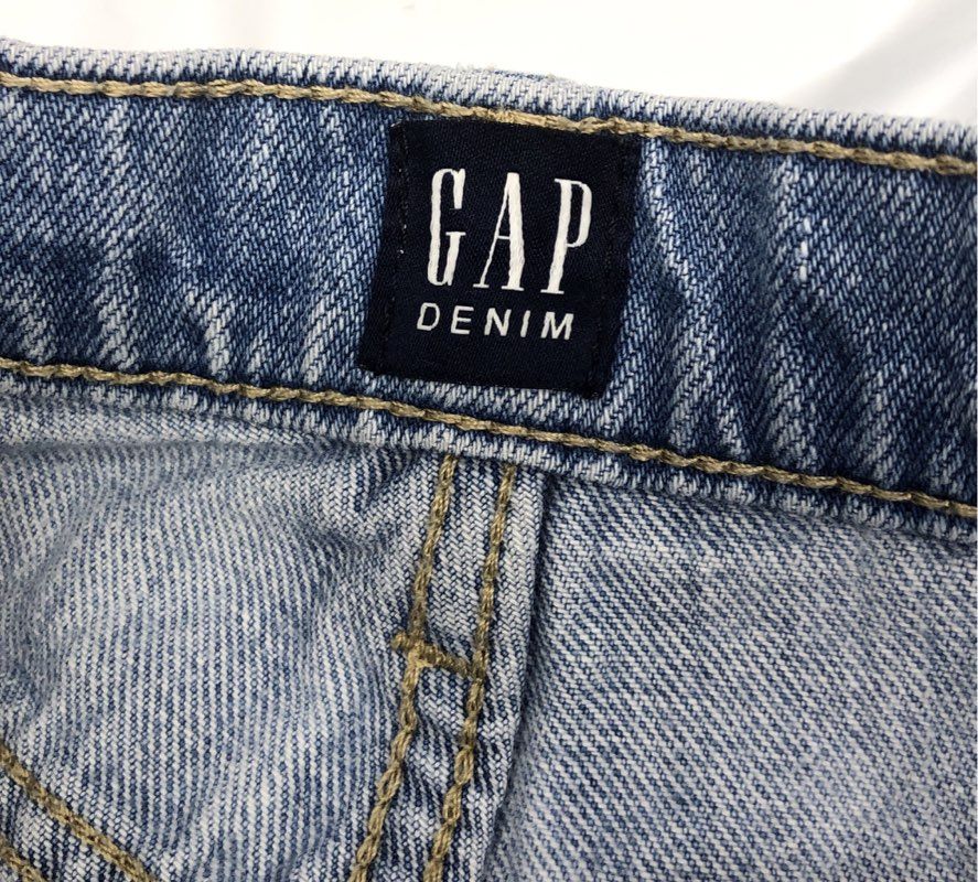Gap Women's Light Blue High Rise Distressed Frayed Hem Denim Shorts Sz 27
