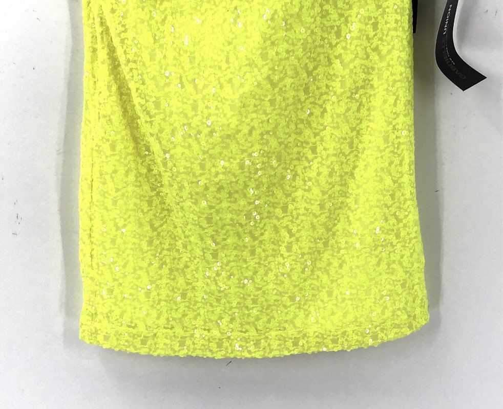 NWT New York & Company Women's Yellow One Shoulder Mini Dress - Size S