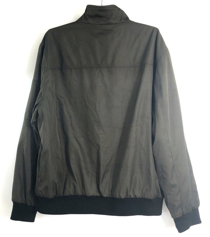 Calvin Klein Men's Olive Green Full Zip Harrington Bomber Jacket Size L