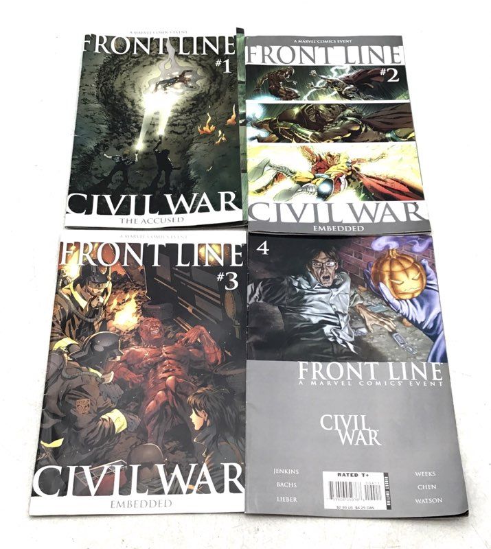 Marvel Civil War Front Line, X-Man And More Comic Book Lot