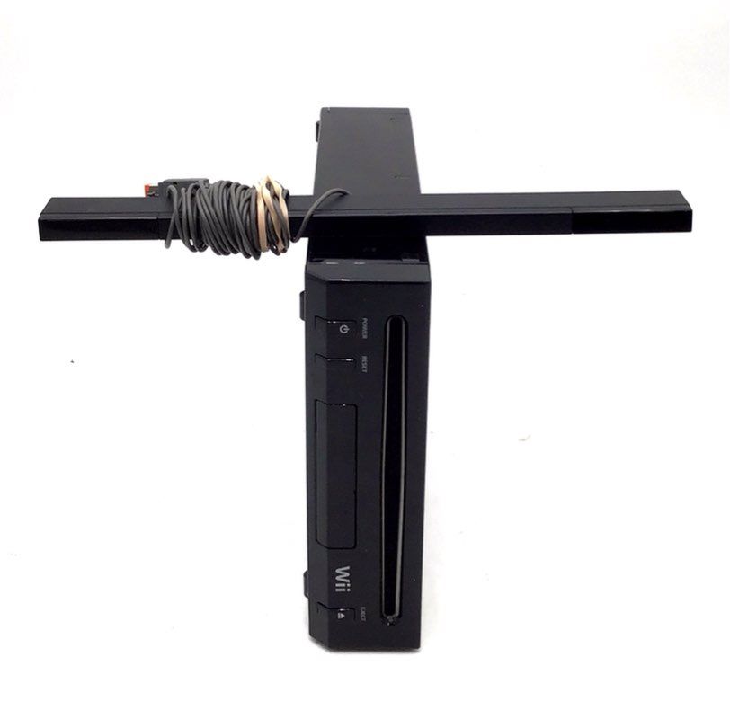 Nintendo Wii Black Console RVL-101 Controller Nunchuk Sensor Bar & Cords