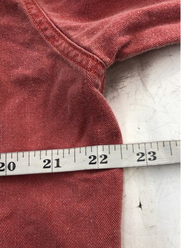 Marlboro Men's Red Button-Up Shirt - Size M