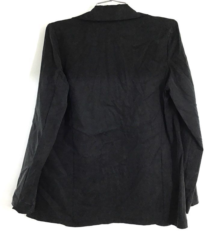 Two Way Women's Black Open Front Blazer Jacket Tencel Sorona Made in Italy