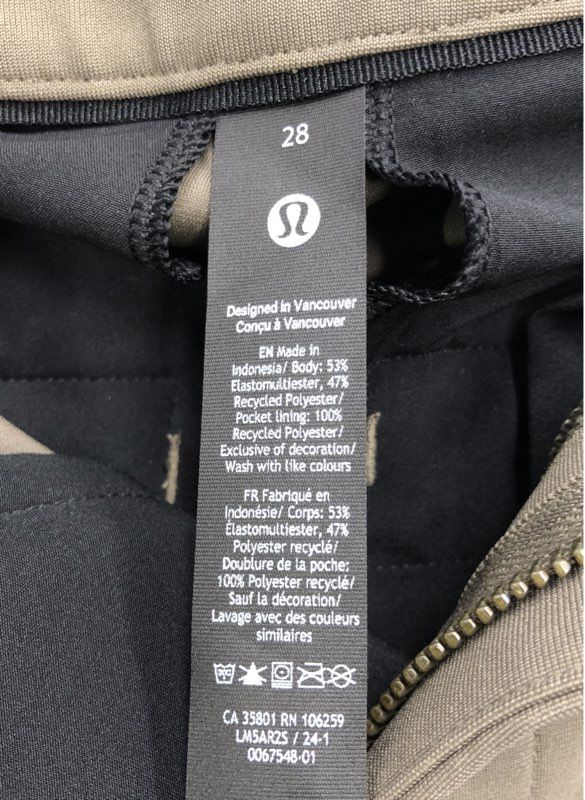 Lululemon Men's Navy Blue Khaki Ankle Pants - Size 28 Lot Of 2