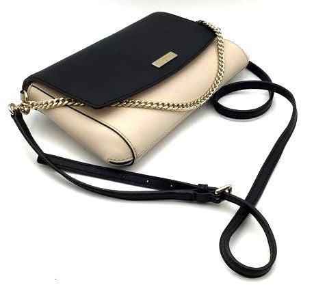 Authentic Kate Spade New York Women&#39;s Black Tan Crossbody Bag - COA Included