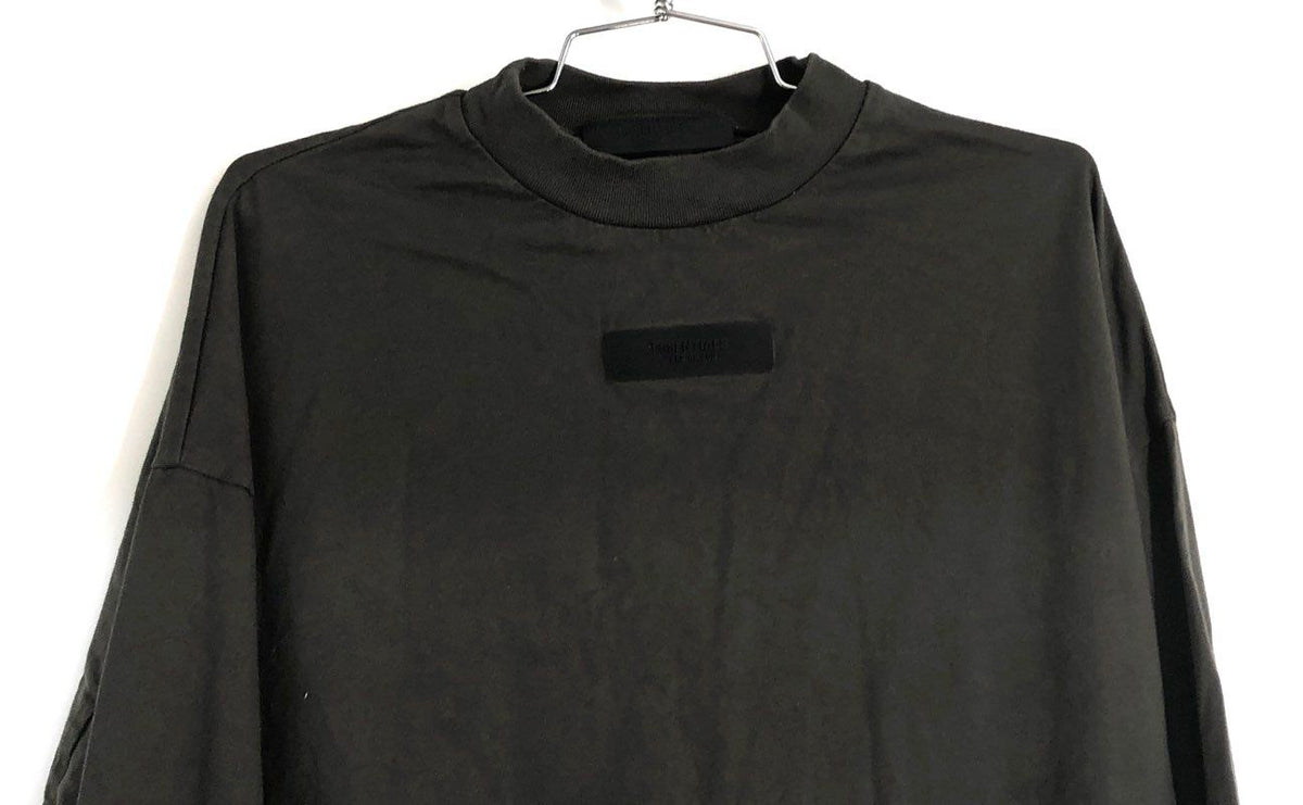 Essentials Fear of God Men's Grey Mock Neck Long Sleeve T-shirt Size XS