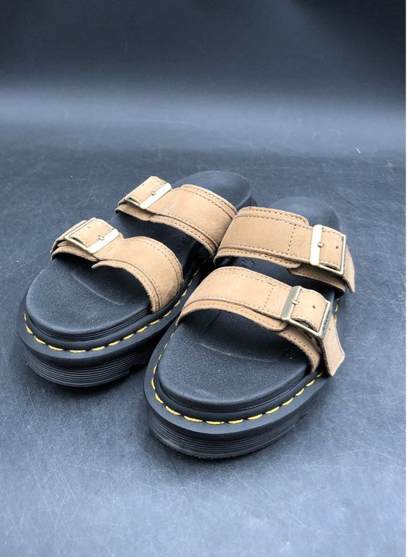 Dr. Martens Women's Myles Tan Slip-On Sandals - Size 7