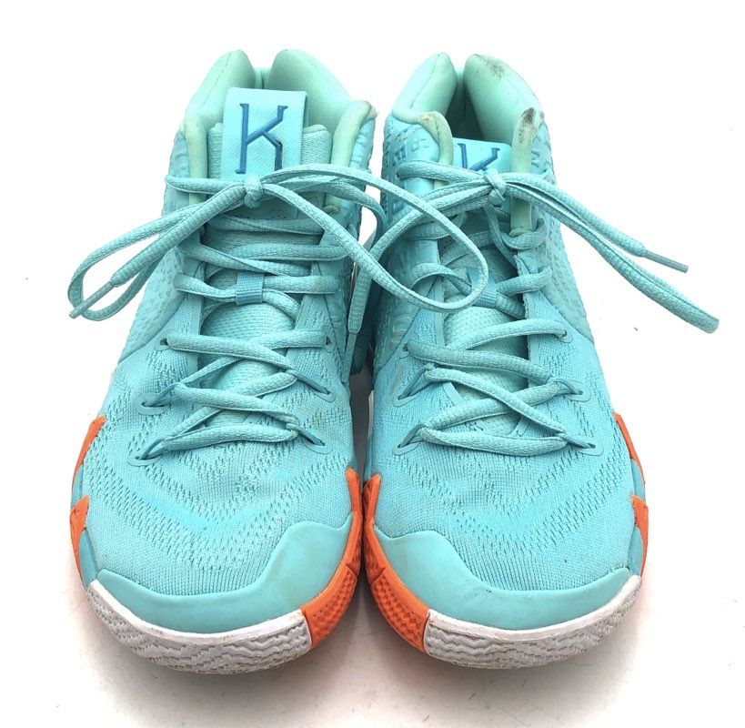 Nike Kyrie 4 Power is Female Light Aqua Basketball Shoes Women's 7