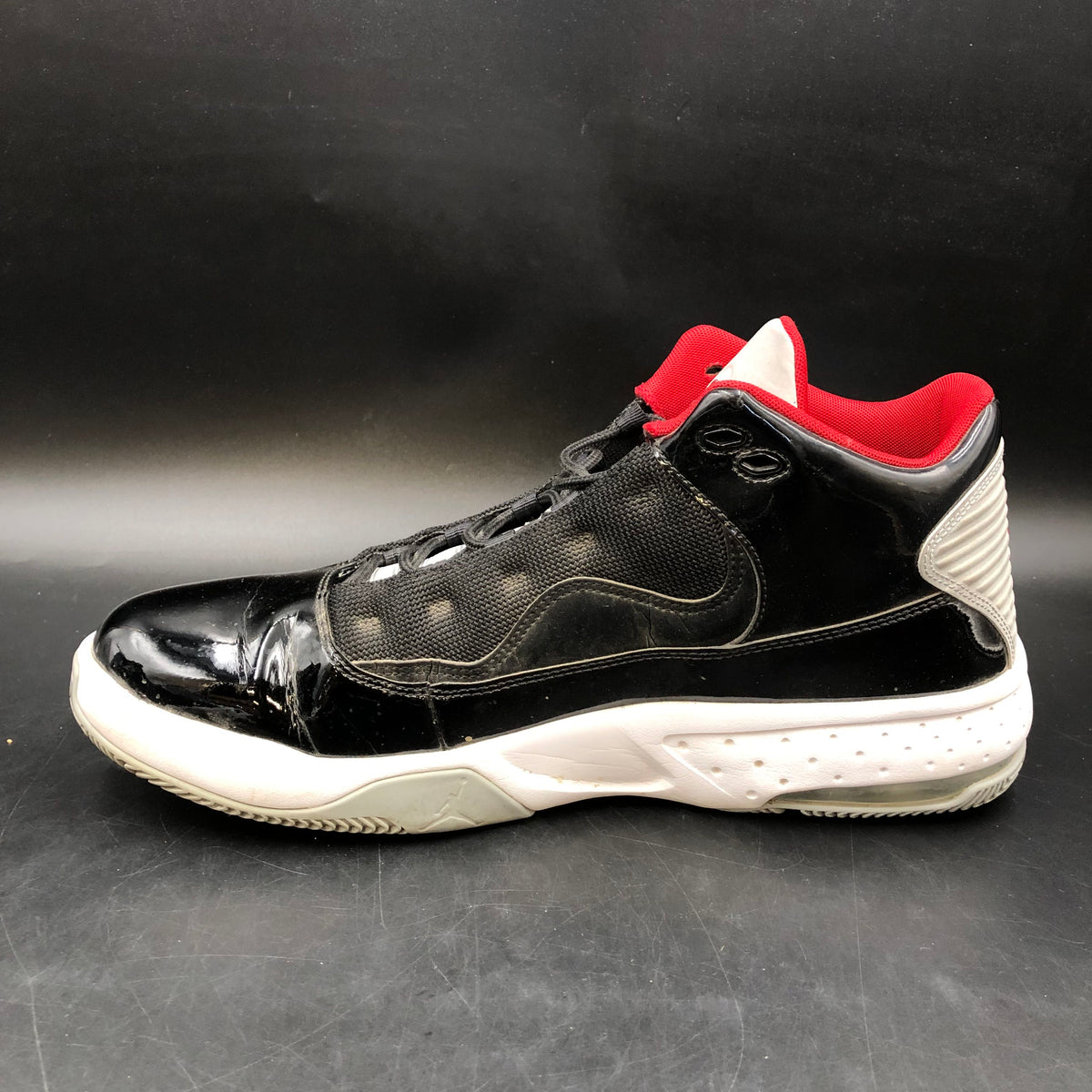 Nike Air Jordan Max Aura 2 Men's 'Black Cement' Sneakers-Size: 12 (+COA)
