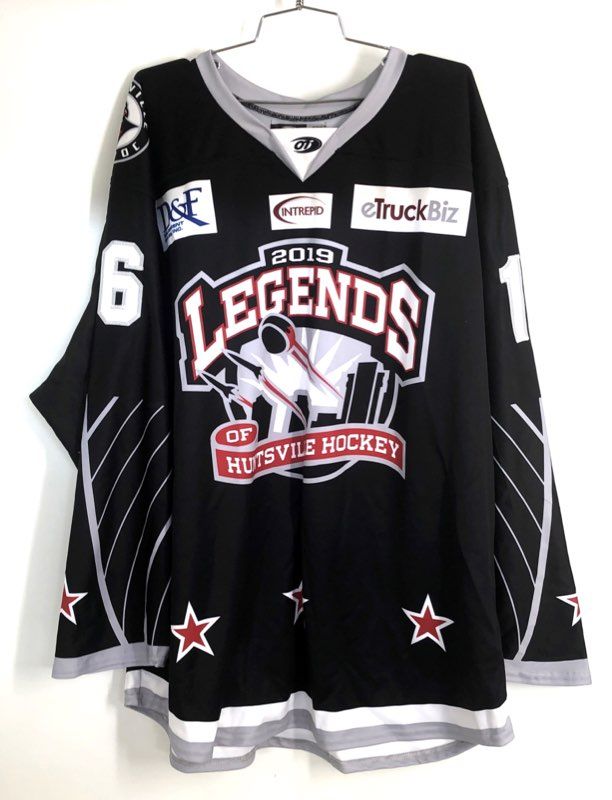 2019 Legends of Huntsville Hockey Signed Rod Stanfield #16 Jersey OT Pro Sz 56