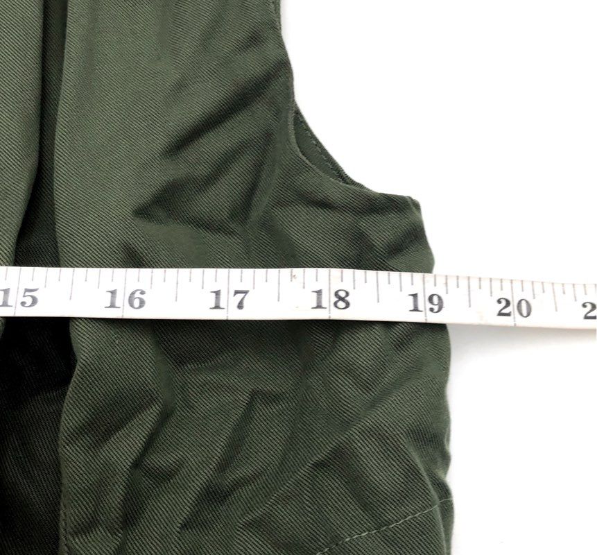 cupcakes and cashmere Women's Olive Green Waterfall Drape Long Vest Sz XS